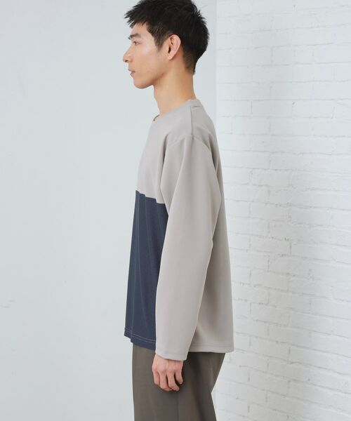 THE SHOP TK / ザ ショップ ティーケー Tシャツ | パネルブロッキング長袖Tシャツ | 詳細14