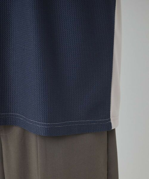 THE SHOP TK / ザ ショップ ティーケー Tシャツ | 【ちょうどいいカジュアル】パネルブロッキング長袖Tシャツ | 詳細21