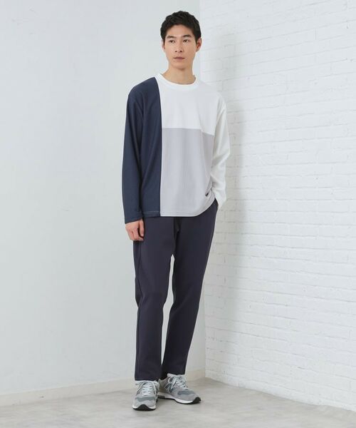 THE SHOP TK / ザ ショップ ティーケー Tシャツ | パネルブロッキング長袖Tシャツ | 詳細3