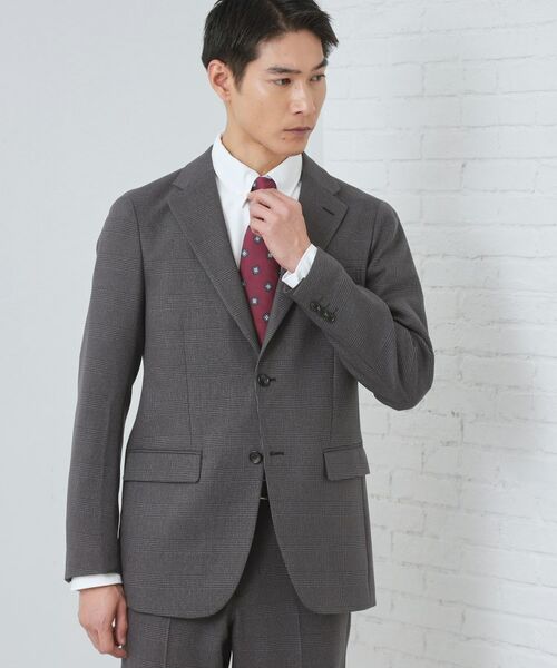 THE SHOP TK / ザ ショップ ティーケー テーラードジャケット | AVANT WOOLYグレンチェックジャケット(グレー(212))