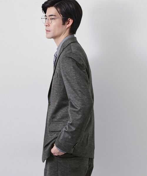 THE SHOP TK / ザ ショップ ティーケー テーラードジャケット | 【セットアップ可 ／ 洗濯機OK ／ ストレッチ】TRジャージジャケット | 詳細1