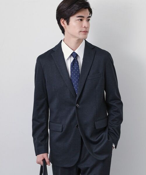 THE SHOP TK / ザ ショップ ティーケー テーラードジャケット | 【セットアップ可 ／ 洗濯機OK ／ ストレッチ】TRジャージジャケット（ネイビー(094)）