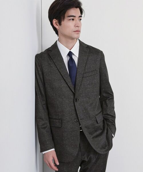 THE SHOP TK / ザ ショップ ティーケー テーラードジャケット | 【セットアップ可 ／ 洗濯機OK ／ ストレッチ】TRジャージジャケット（チャコールグレー(214)）