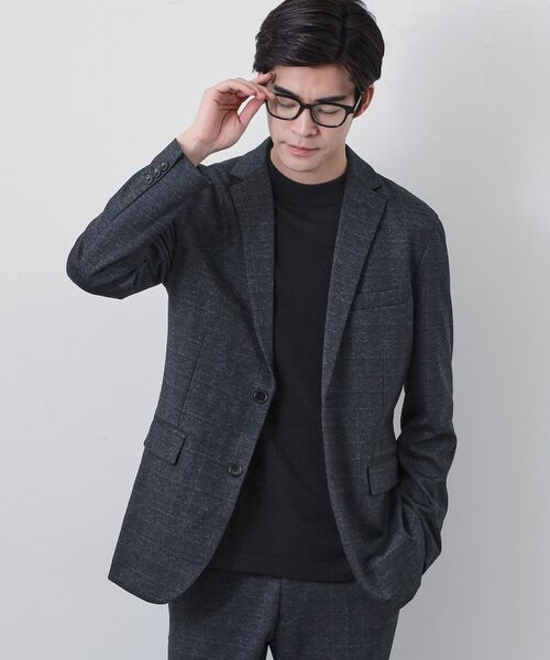 THE SHOP TK / ザ ショップ ティーケー テーラードジャケット | 【セットアップ可 ／ 洗濯機OK ／ ストレッチ】TRジャージジャケット（ネイビー(294)）