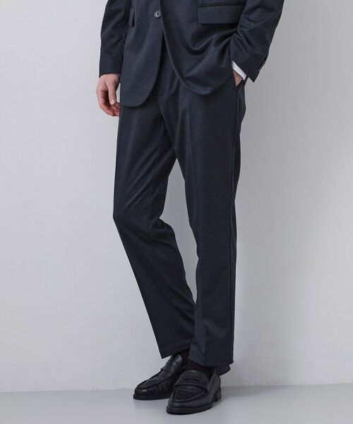 THE SHOP TK / ザ ショップ ティーケー パンツ | 【セットアップ可／洗濯機OK／ストレッチ】TRジャージスラックス（ネイビー(094)）