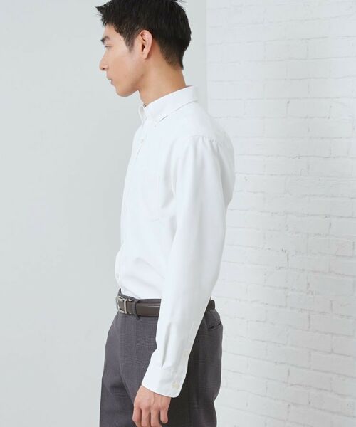 THE SHOP TK / ザ ショップ ティーケー シャツ・ブラウス | 【ON/OFF兼用】シャンブレー オックスシャツ 洗濯機OK / 吸水速乾 / 汗じみ防止 | 詳細1