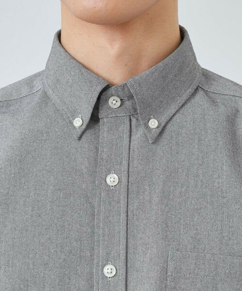 THE SHOP TK / ザ ショップ ティーケー シャツ・ブラウス | 【ON/OFF兼用】シャンブレー オックスシャツ 洗濯機OK / 吸水速乾 / 汗じみ防止 | 詳細16