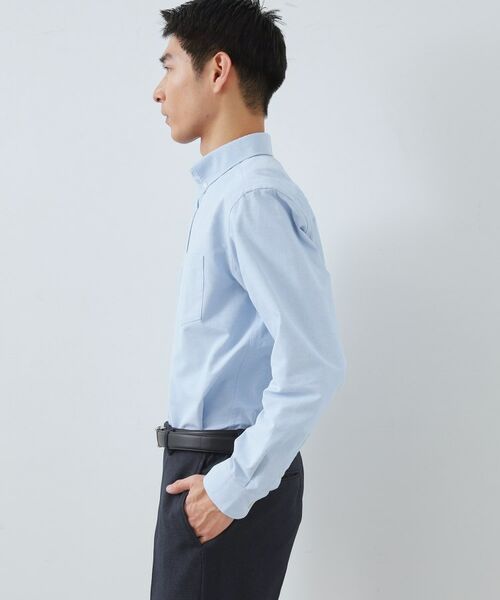 THE SHOP TK / ザ ショップ ティーケー シャツ・ブラウス | 【ON/OFF兼用】シャンブレー オックスシャツ 洗濯機OK / 吸水速乾 / 汗じみ防止 | 詳細5