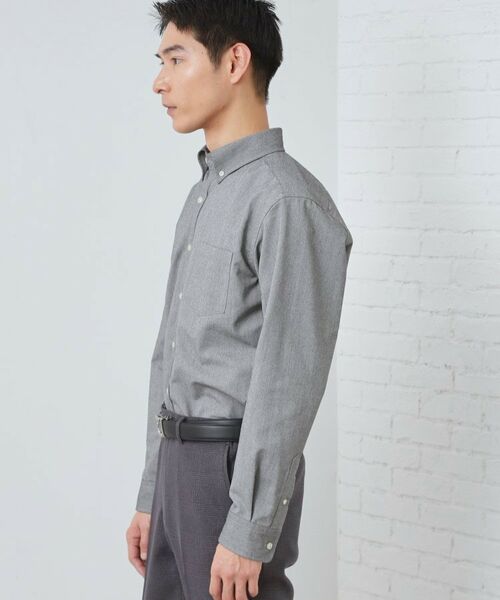 THE SHOP TK / ザ ショップ ティーケー シャツ・ブラウス | 【ON/OFF兼用】シャンブレー オックスシャツ 洗濯機OK / 吸水速乾 / 汗じみ防止 | 詳細9