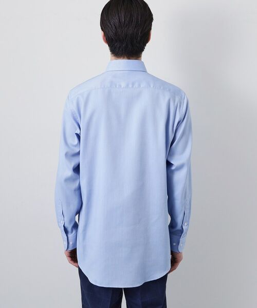 THE SHOP TK / ザ ショップ ティーケー シャツ・ブラウス | ドレスへリンボン長袖シャツ | 詳細11