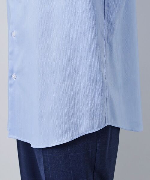 THE SHOP TK / ザ ショップ ティーケー シャツ・ブラウス | ドレスへリンボン長袖シャツ | 詳細15