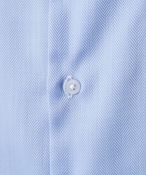 THE SHOP TK / ザ ショップ ティーケー シャツ・ブラウス | ドレスへリンボン長袖シャツ | 詳細16