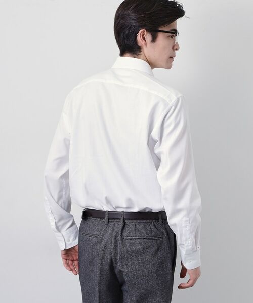 THE SHOP TK / ザ ショップ ティーケー シャツ・ブラウス | ドレスへリンボン長袖シャツ | 詳細2