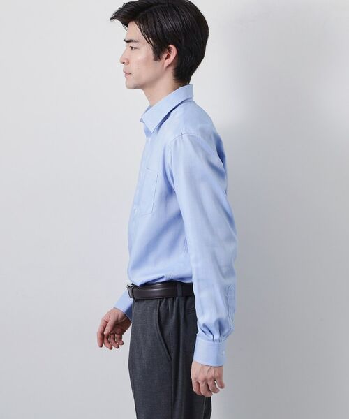 THE SHOP TK / ザ ショップ ティーケー シャツ・ブラウス | ドレスへリンボン長袖シャツ | 詳細5