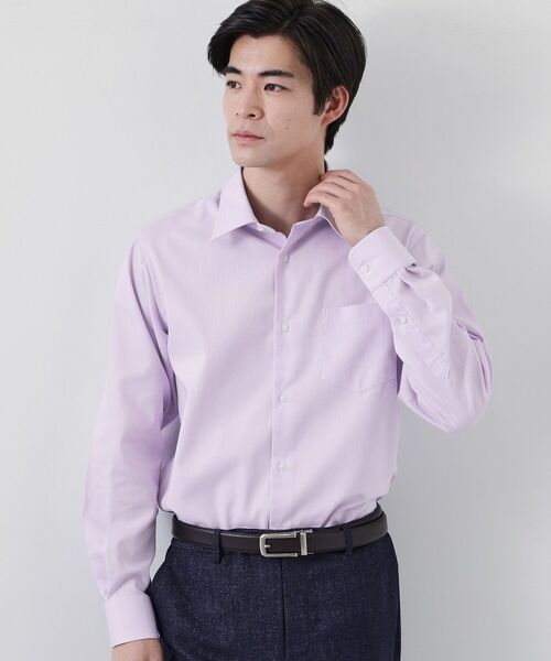 THE SHOP TK / ザ ショップ ティーケー シャツ・ブラウス | ドレスドビー長袖シャツ(ラベンダー(080))