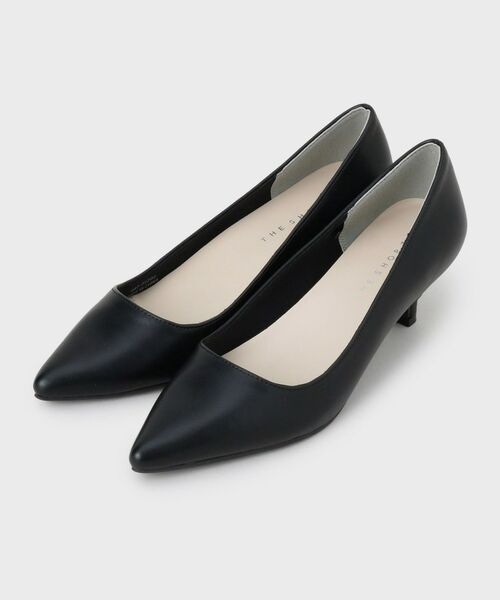 THE SHOP TK / ザ ショップ ティーケー パンプス | ローヒールベーシックパンプス（ブラック(019)）