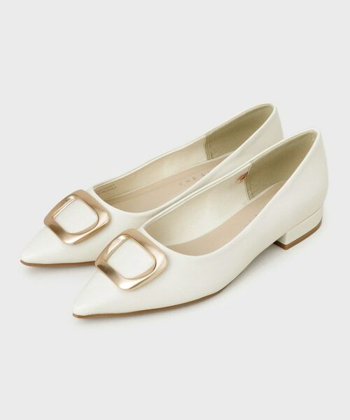 THE SHOP TK / ザ ショップ ティーケー パンプス | メタルバックルパンプス（アイボリー(004)）
