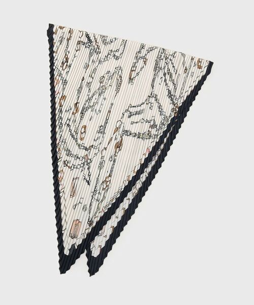 THE SHOP TK / ザ ショップ ティーケー バンダナ・スカーフ | プリーツスカーフ（アイボリー(104)）