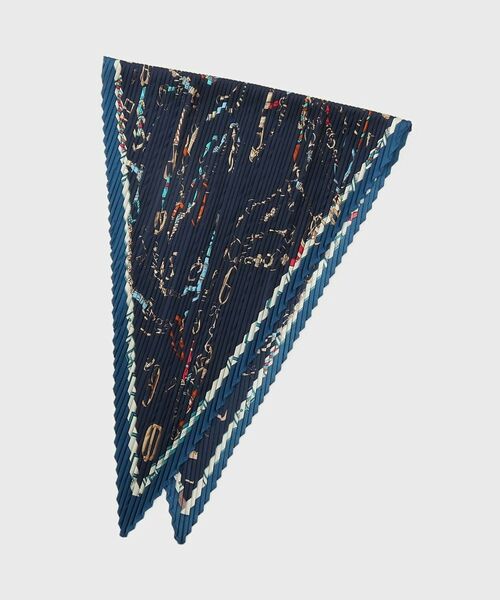 THE SHOP TK / ザ ショップ ティーケー バンダナ・スカーフ | プリーツスカーフ（ネイビー(194)）