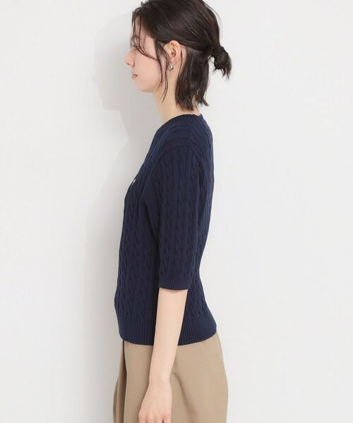 THE SHOP TK / ザ ショップ ティーケー ニット・セーター | 【POLO BCS 別注】5分袖ケーブルニット | 詳細22