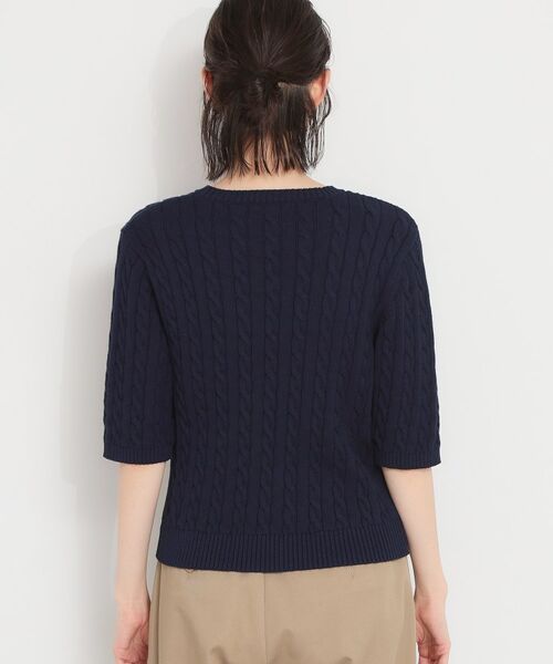 THE SHOP TK / ザ ショップ ティーケー ニット・セーター | 【POLO BCS 別注】5分袖ケーブルニット | 詳細23