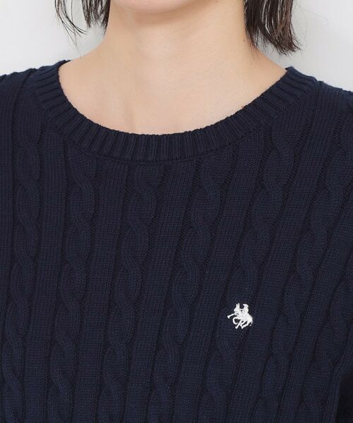 THE SHOP TK / ザ ショップ ティーケー ニット・セーター | 【POLO BCS 別注】5分袖ケーブルニット | 詳細24