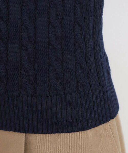 THE SHOP TK / ザ ショップ ティーケー ニット・セーター | 【POLO BCS 別注】5分袖ケーブルニット | 詳細25