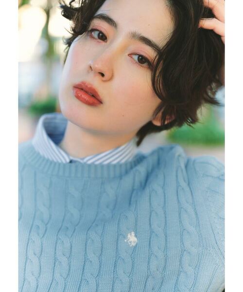 THE SHOP TK / ザ ショップ ティーケー ニット・セーター | 【POLO BCS 別注】5分袖ケーブルニット | 詳細26