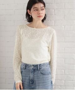 THE SHOP TK / ザ ショップ ティーケー カットソー | レースプルオーバー