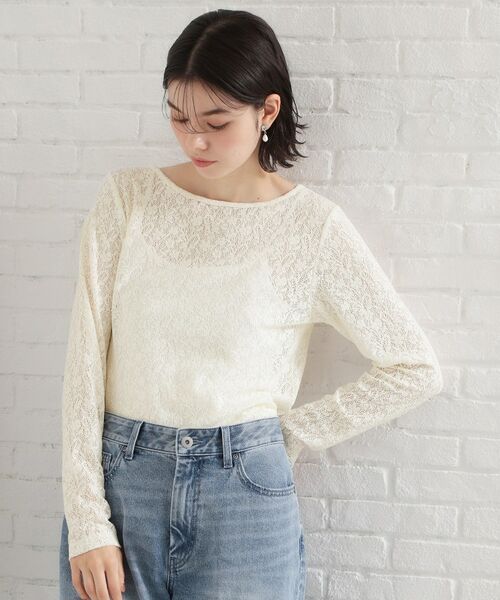 THE SHOP TK / ザ ショップ ティーケー カットソー | レースプルオーバー | 詳細2