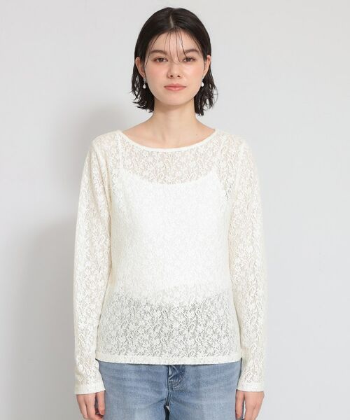 THE SHOP TK / ザ ショップ ティーケー カットソー | レースプルオーバー | 詳細5