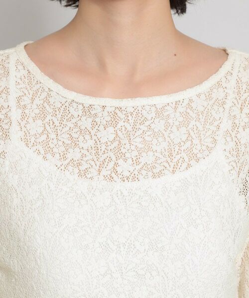 THE SHOP TK / ザ ショップ ティーケー カットソー | レースプルオーバー | 詳細8