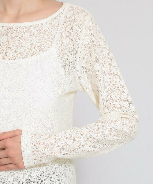 THE SHOP TK / ザ ショップ ティーケー カットソー | レースプルオーバー | 詳細9