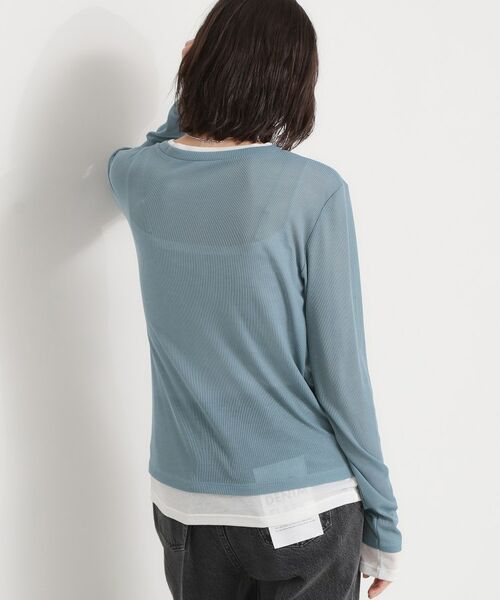 THE SHOP TK / ザ ショップ ティーケー カットソー | 配色テレコカットソー | 詳細10