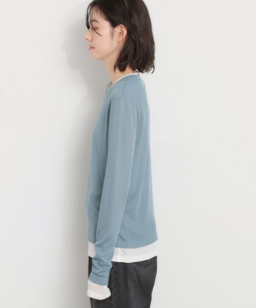 THE SHOP TK / ザ ショップ ティーケー カットソー | 配色テレコカットソー | 詳細14