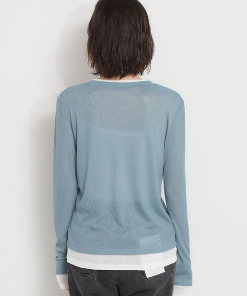 THE SHOP TK / ザ ショップ ティーケー カットソー | 配色テレコカットソー | 詳細15