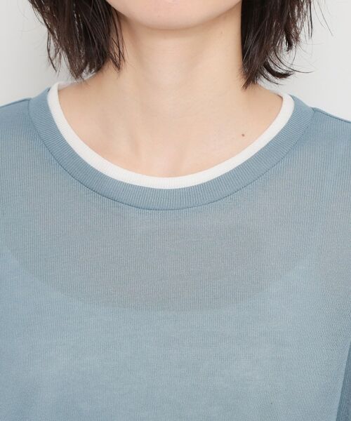 THE SHOP TK / ザ ショップ ティーケー カットソー | 配色テレコカットソー | 詳細16