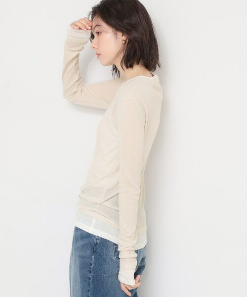 THE SHOP TK / ザ ショップ ティーケー カットソー | 配色テレコカットソー | 詳細5