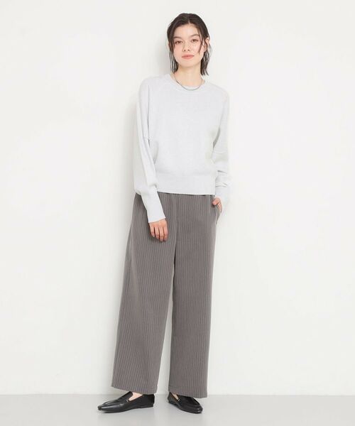 THE SHOP TK / ザ ショップ ティーケー ニット・セーター | 【着丈が選べる】スウェットライクラメジャガードニット | 詳細11