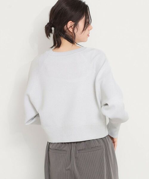 THE SHOP TK / ザ ショップ ティーケー ニット・セーター | 【着丈が選べる】スウェットライクラメジャガードニット | 詳細2