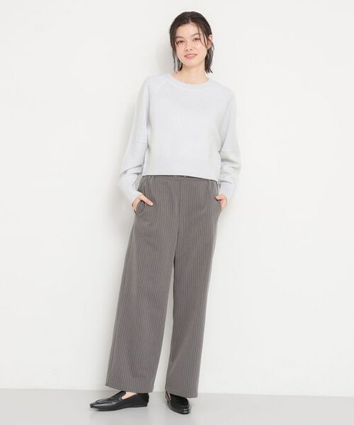 THE SHOP TK / ザ ショップ ティーケー ニット・セーター | 【着丈が選べる】スウェットライクラメジャガードニット | 詳細3