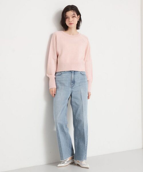 THE SHOP TK / ザ ショップ ティーケー ニット・セーター | 【着丈が選べる】スウェットライクラメジャガードニット | 詳細7