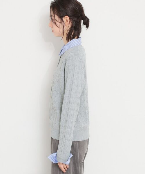 THE SHOP TK / ザ ショップ ティーケー ニット・セーター | 衿付ケーブルニット | 詳細14