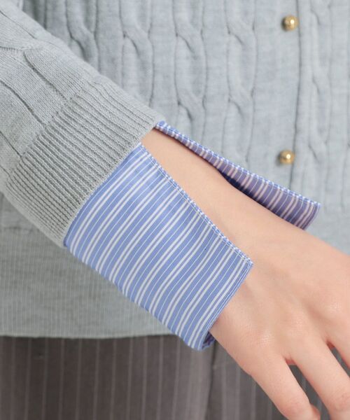 THE SHOP TK / ザ ショップ ティーケー ニット・セーター | 衿付ケーブルニット | 詳細18