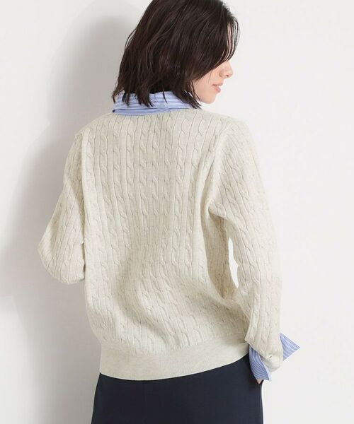 THE SHOP TK / ザ ショップ ティーケー ニット・セーター | 衿付ケーブルニット | 詳細2