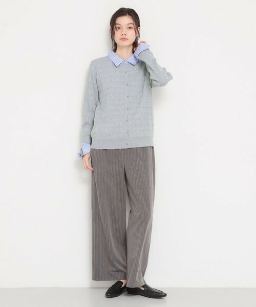 THE SHOP TK / ザ ショップ ティーケー ニット・セーター | 衿付ケーブルニット | 詳細7