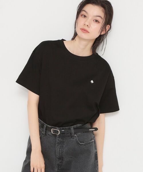THE SHOP TK / ザ ショップ ティーケー Tシャツ | 【POLO BCS 別注】ワンポイント刺繍T（ブラック(019)）