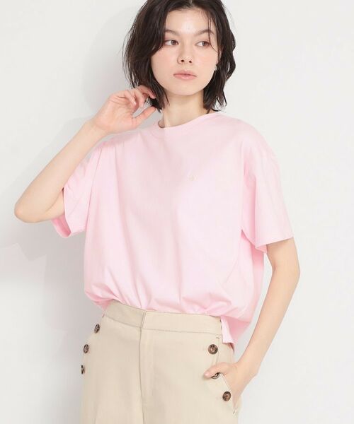 THE SHOP TK / ザ ショップ ティーケー Tシャツ | 【POLO BCS 別注】ワンポイント刺繍T（ライトピンク(070)）