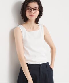THE SHOP TK / ザ ショップ ティーケー キャミソール・チューブトップ | 前後2WAYスクエアネックテレコタンク