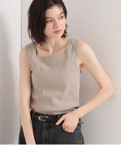 THE SHOP TK / ザ ショップ ティーケー キャミソール・チューブトップ | 前後2WAYスクエアネックテレコタンク